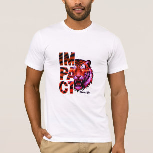 Tiger 'IMPACT' - Kühnes Gold-Design T-Shirt