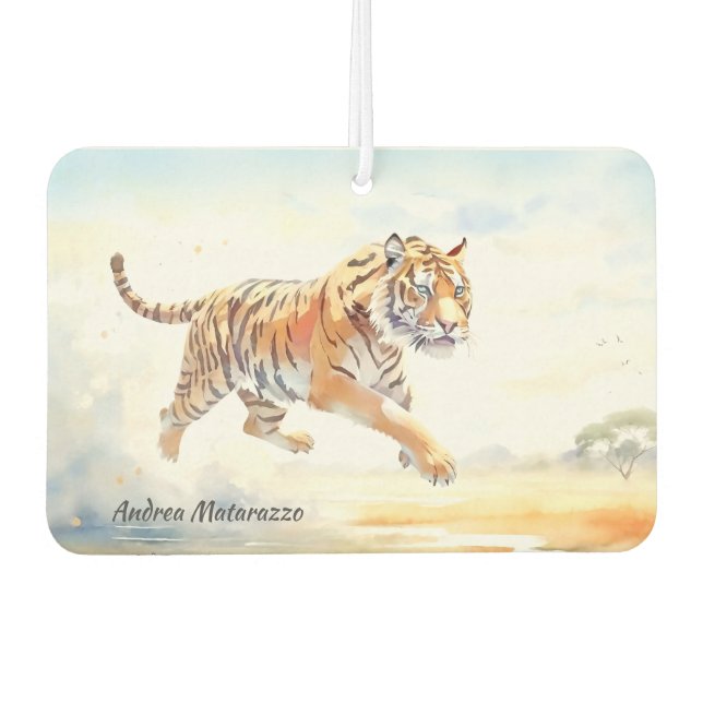 Tiger in Aktion 3 Autolufterfrischer (Vorderseite)