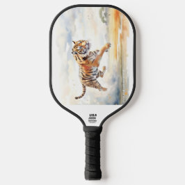 Tiger in Aktion Pickleball Schläger