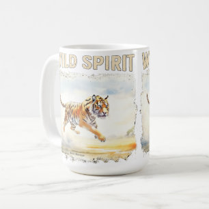 Tiger in Aktion - Wilder Geist Kaffeetasse