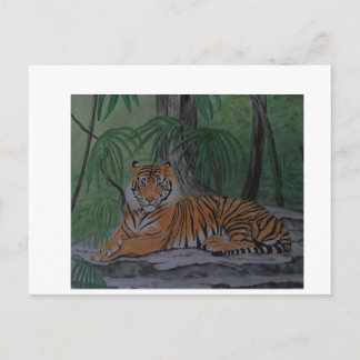 Tiger in der Erholung Postkarte