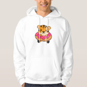 Tiger in Donut-Niedlichen Tieren für Kinder in Don Hoodie