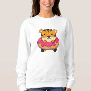 Tiger in Donut-Niedlichen Tieren für Kinder in Don Sweatshirt