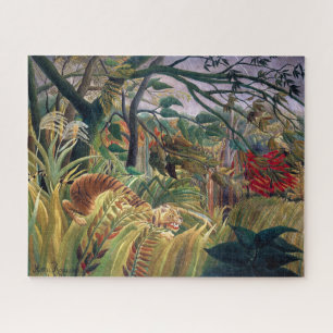 Tiger in einem tropischen Sturm   Henri Rousseau  