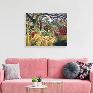 Tiger in einem tropischen Sturm Henri Rousseau Leinwanddruck