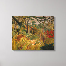 Tiger in einem tropischen Sturm | Henri Rousseau Leinwanddruck