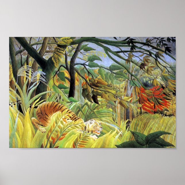 Tiger in einem tropischen Sturm Poster (Vorne)