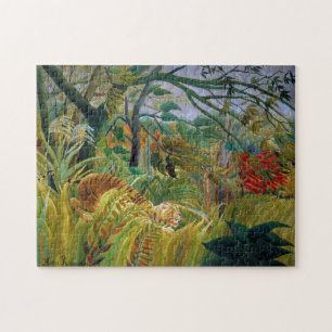 Tiger in einem tropischen Sturm, Rousseau