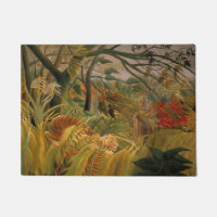 Tiger in einem tropischen Sturm von Henri Rousseau