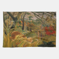 Tiger in einem tropischen Sturm von Henri Rousseau