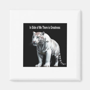 Tiger - In mir steckt Größe Sticker  Magnet