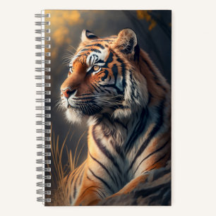 Tiger in Nature Spiral Notebook 5,5" x 8,5" Notizbuch