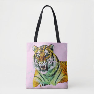 Tiger in Rosa Tasche