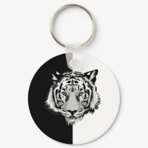 Tiger in Schwarz und Weiß
