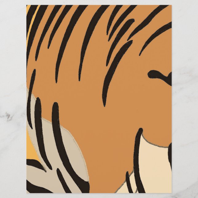 Tiger Inspiriert Tierdruckaufsatz (Vorderseite)