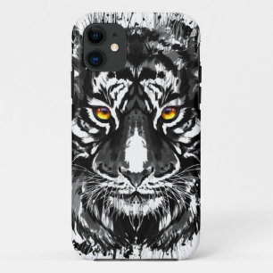 Tiger iPhone 11 Fall Schwarzer und weißer Tiger Case-Mate iPhone Hülle