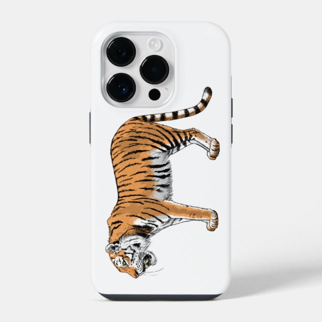 Tiger iPhone 14 Pro Hülle (Rückseite)
