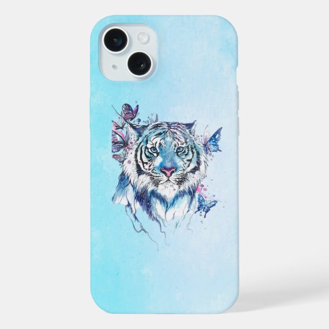 Tiger iPhone 15 Plus Hülle (Rückseite)