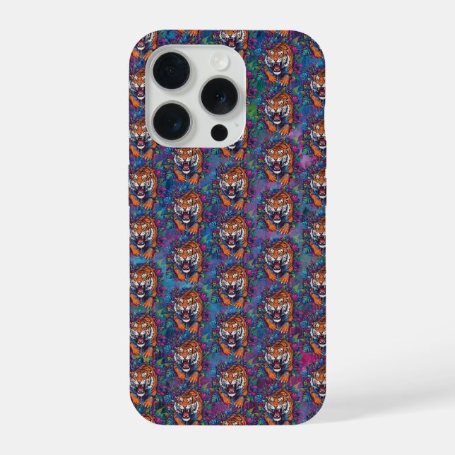 Tiger iPhone 15 Pro Hülle (Rückseite)
