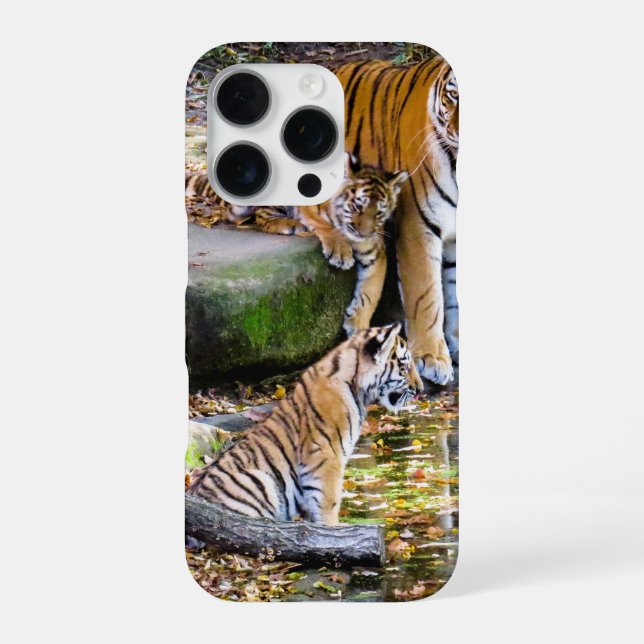 Tiger iPhone 16 Pro Hülle (Rückseite)