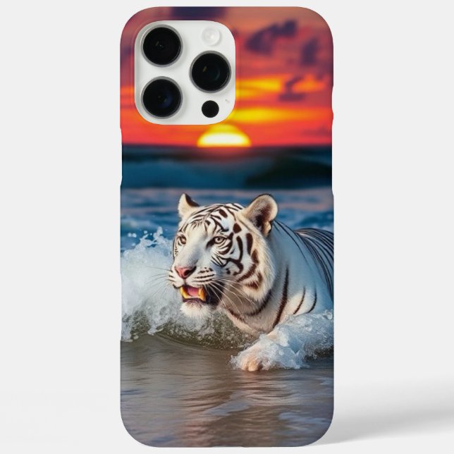 Tiger iPhone 16 Pro Max Hülle (Rückseite)