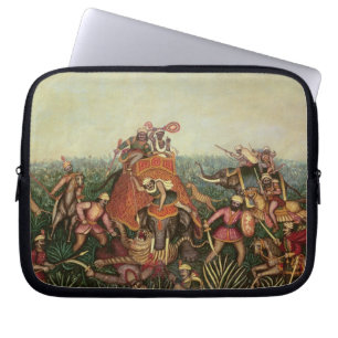 Tiger-Jagd, 1892 (Öl auf Leinwand) Laptopschutzhülle