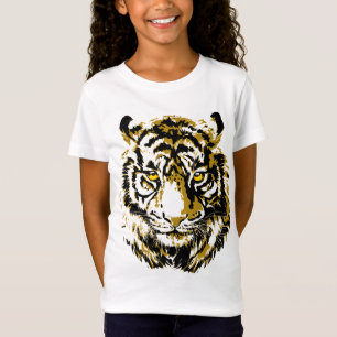 Tiger Jaune - Tiger coloré visage T-shirt