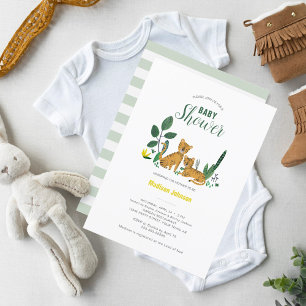 Tiger Jungle Boy   Animal   Carte Baby shower