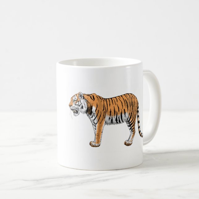 Tiger Kaffeetasse (VorderseiteRechts)