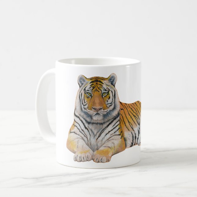 Tiger Kaffeetasse (Vorderseite Links)