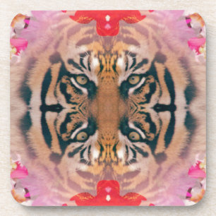Tiger Kaliedi Digitale Kunst Untersetzer