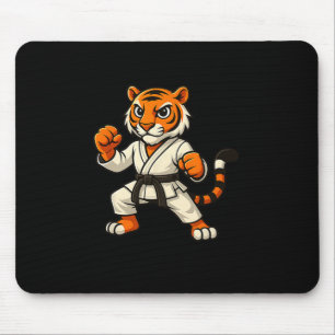 Tiger Karate Funny Black Belt Boys Mädchen Kinder Mousepad