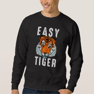 Tiger Katzenauge Kralle Gesicht Löwe Afrika  Portr Sweatshirt
