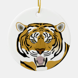 Tiger Keramik Ornament