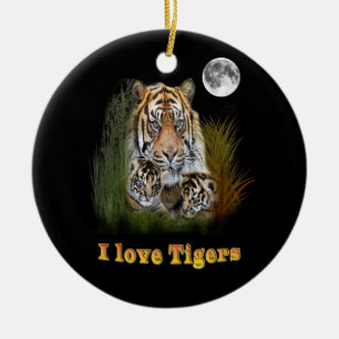Tiger Keramik Ornament