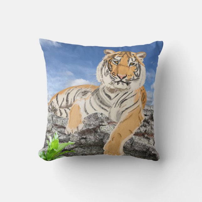Tiger-Kissen Kissen (Vorderseite)