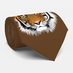 Tiger-Kopf Krawatte