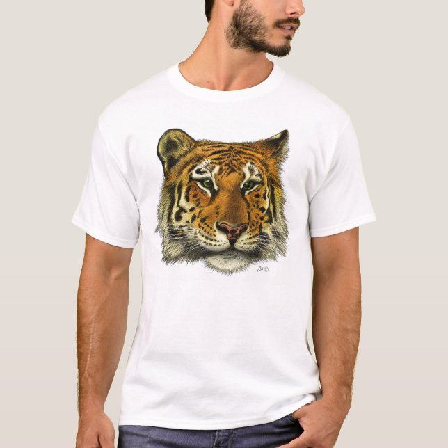 Tiger-Kopf T-Shirt (Vorderseite)