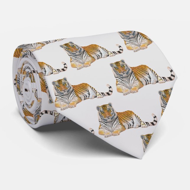 Tiger Krawatte (Gerollt)