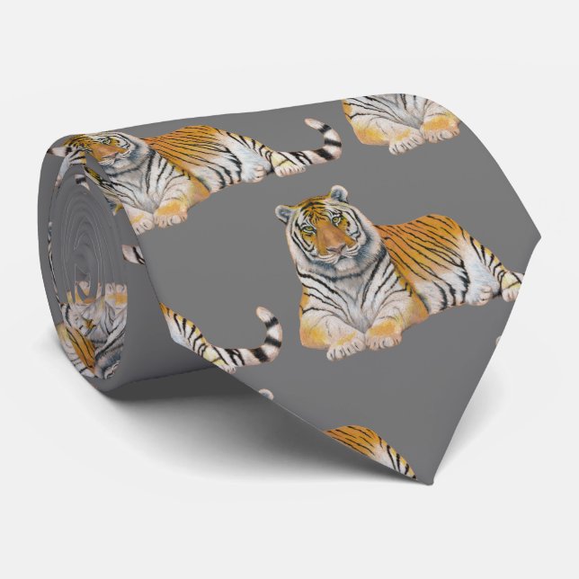 Tiger Krawatte (Gerollt)