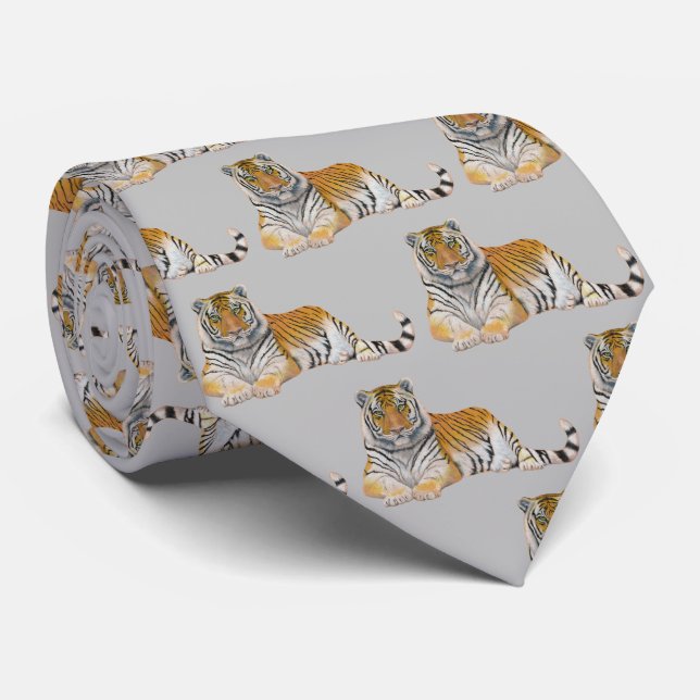 Tiger Krawatte (Gerollt)
