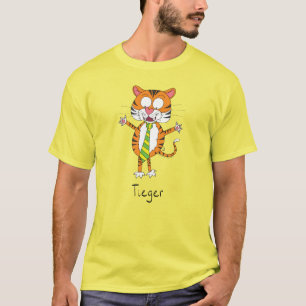 Tiger Krawatte Niedlich Funny T-Shirt