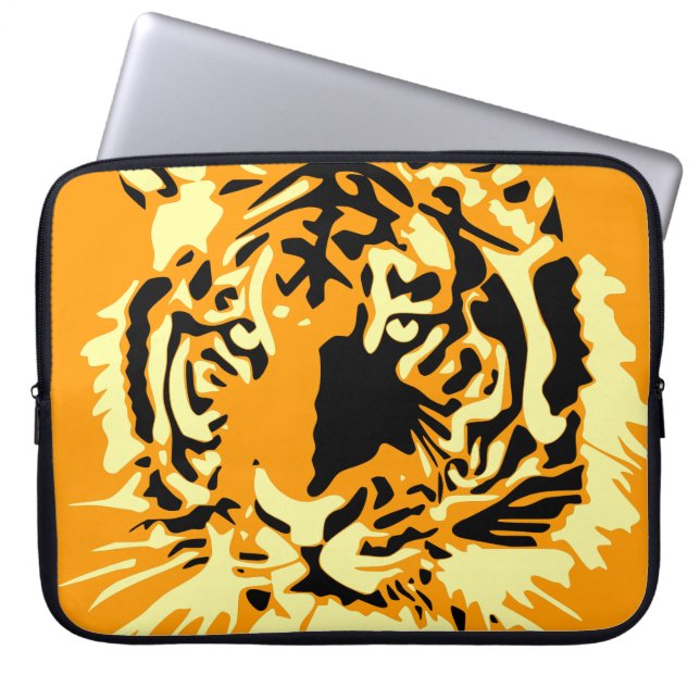 Tiger Laptopschutzhülle (Vorderseite)