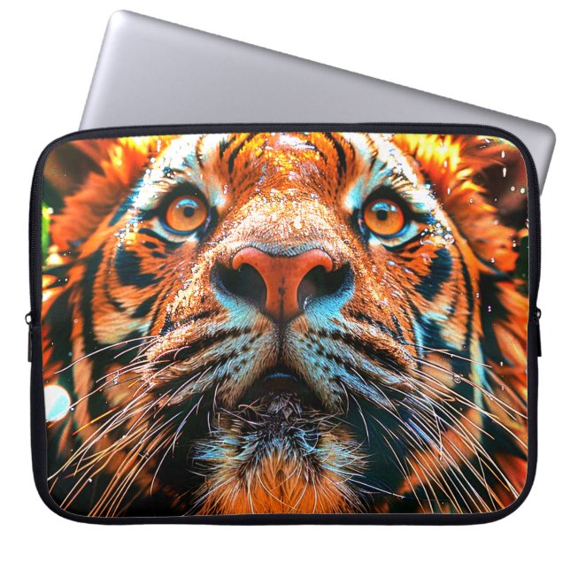 Tiger Laptopschutzhülle (Vorderseite)