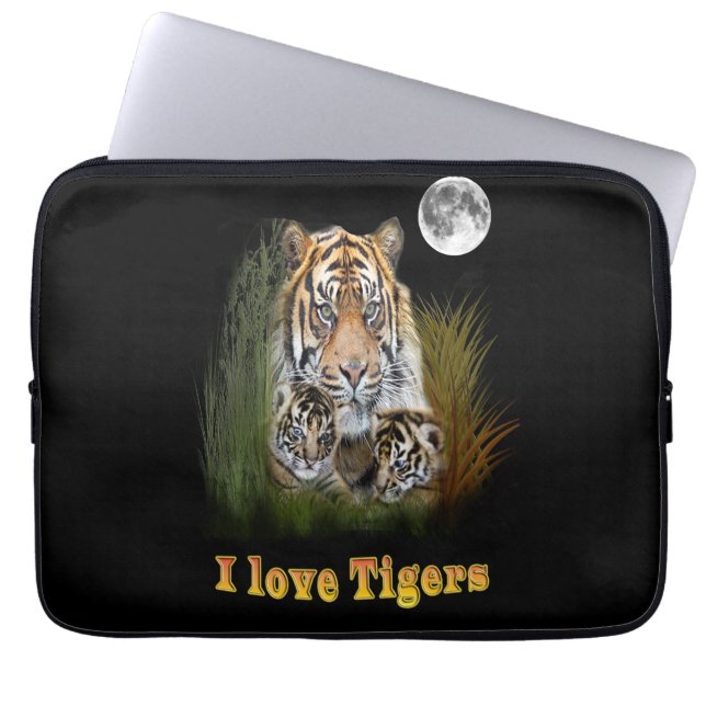Tiger Laptopschutzhülle (Vorderseite)
