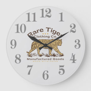 Tiger Large Clock Große Wanduhr
