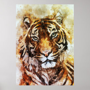 Tiger Leinwand Art Poster