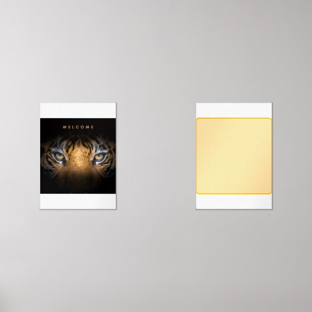Tiger-Leinwand Bilderwand Sets (Vorderseite)