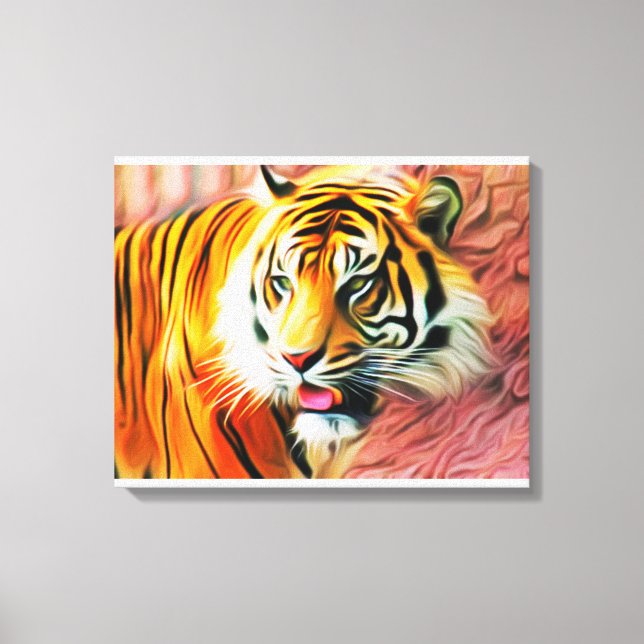 Tiger Leinwanddruck (Vorderseite)