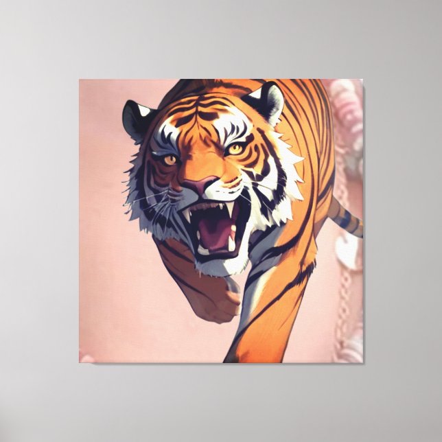 TIGER  LEINWANDDRUCK (Vorderseite)